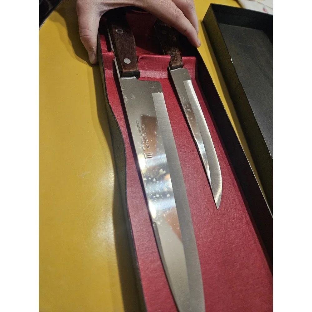 Vintage 2 Pc. Moxam Kitchen Knife Set In Execellent Condition